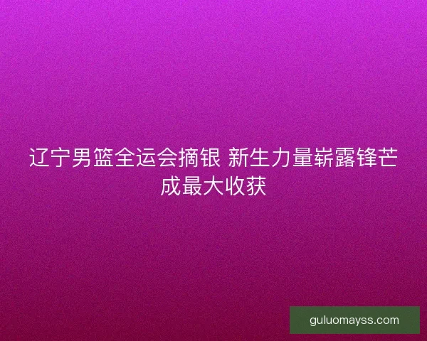 辽宁男篮全运会摘银 新生力量崭露锋芒成最大收获
